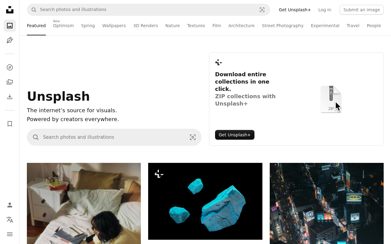 Unsplash screenshot