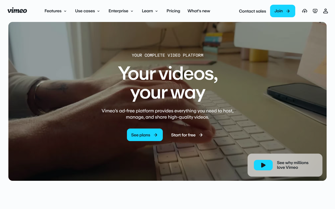Vimeo screenshot