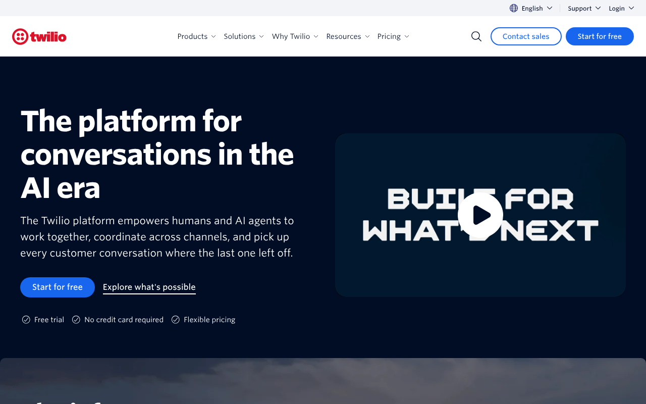 Twilio screenshot