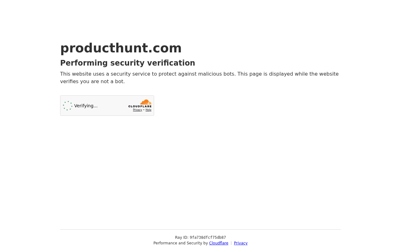 Product Hunt screenshot
