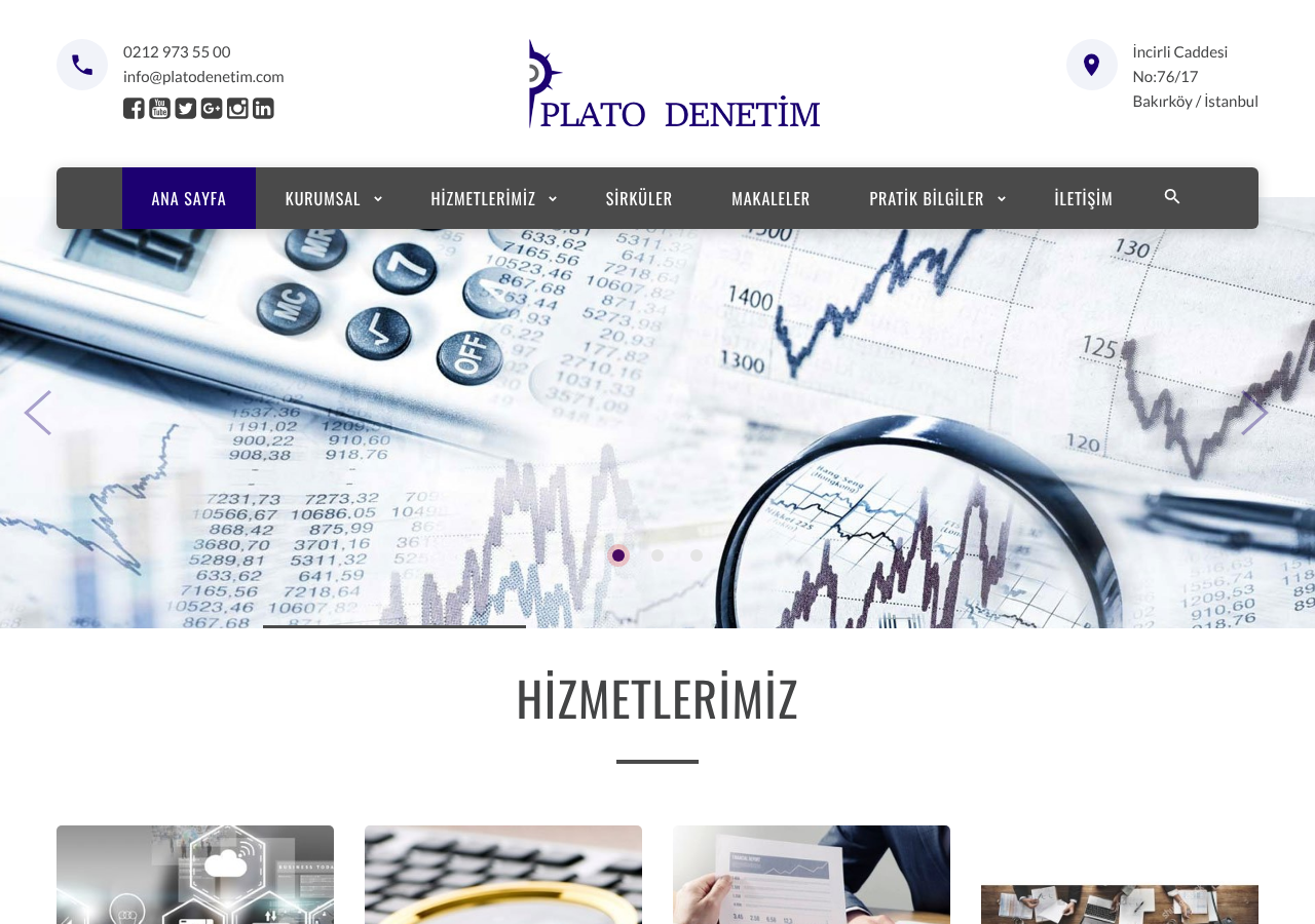 Plato Yeminli Mali Müşavirlik ve Bağımsız Denetim