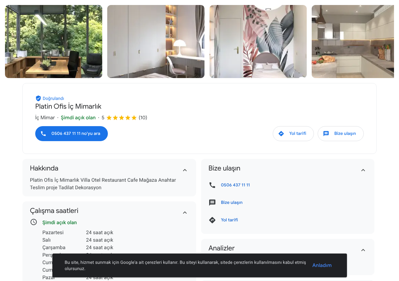 Web sitesi görüntüsü