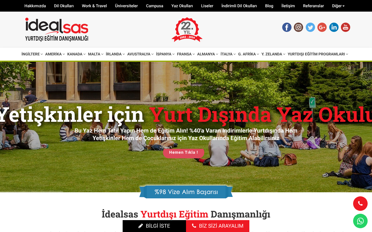 Yurtdışı Eğitim & Yurtdışı Eğitim Danışmanlığı screenshot