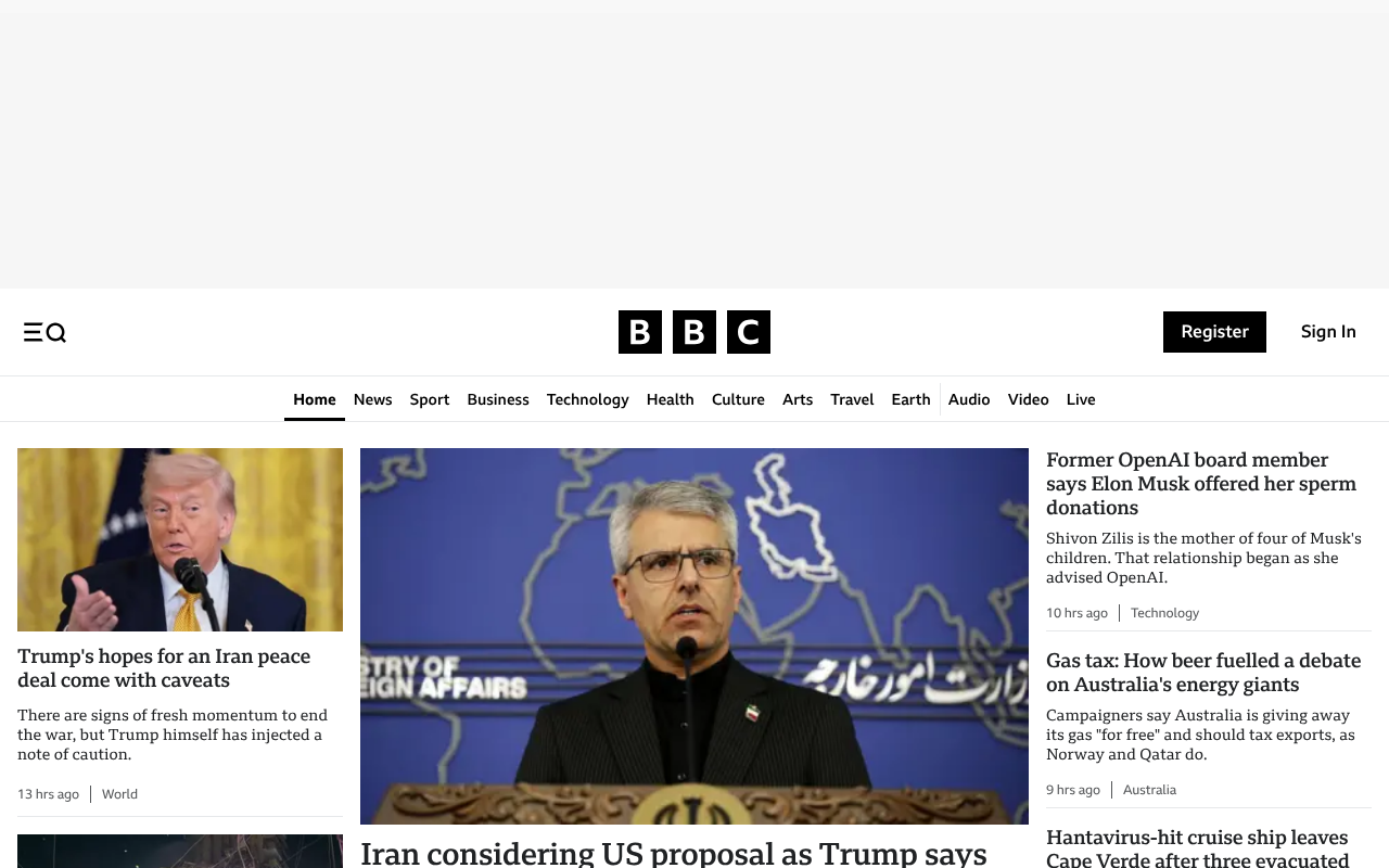 BBC Home screenshot
