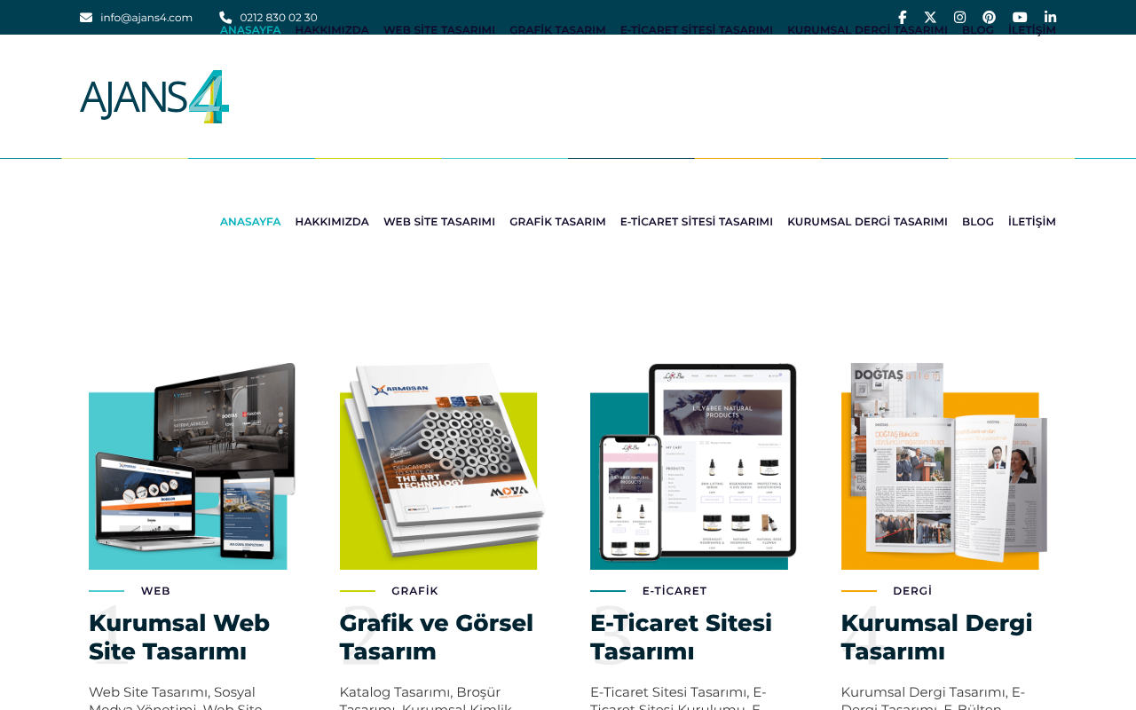 Kurumsal Web Site Tasarımı, E-Ticaret ve Grafik Tasarım — Site Report
