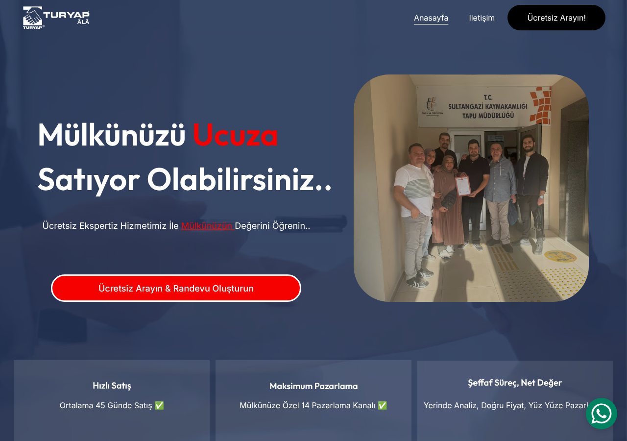 Mülkünüzü Ucuza Satmayın. Emlak İşlermleriniz İçin Arayabi..