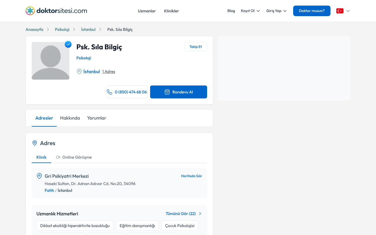 Web sitesi görüntüsü