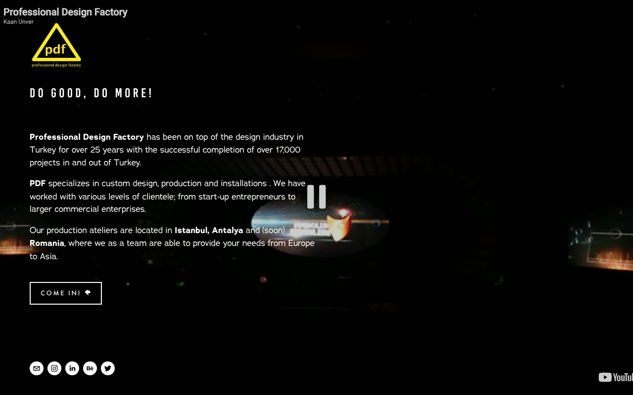 PROFESSIONAL DESIGN FACTORY screenshot