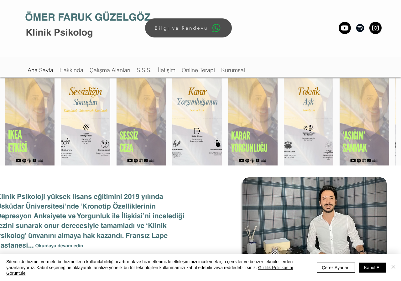 Klinik Psikolog Ömer Faruk Güzelgöz