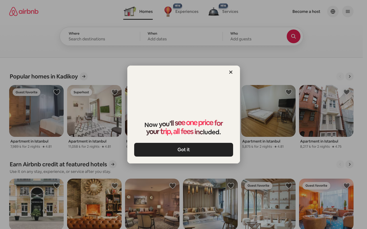 Airbnb screenshot