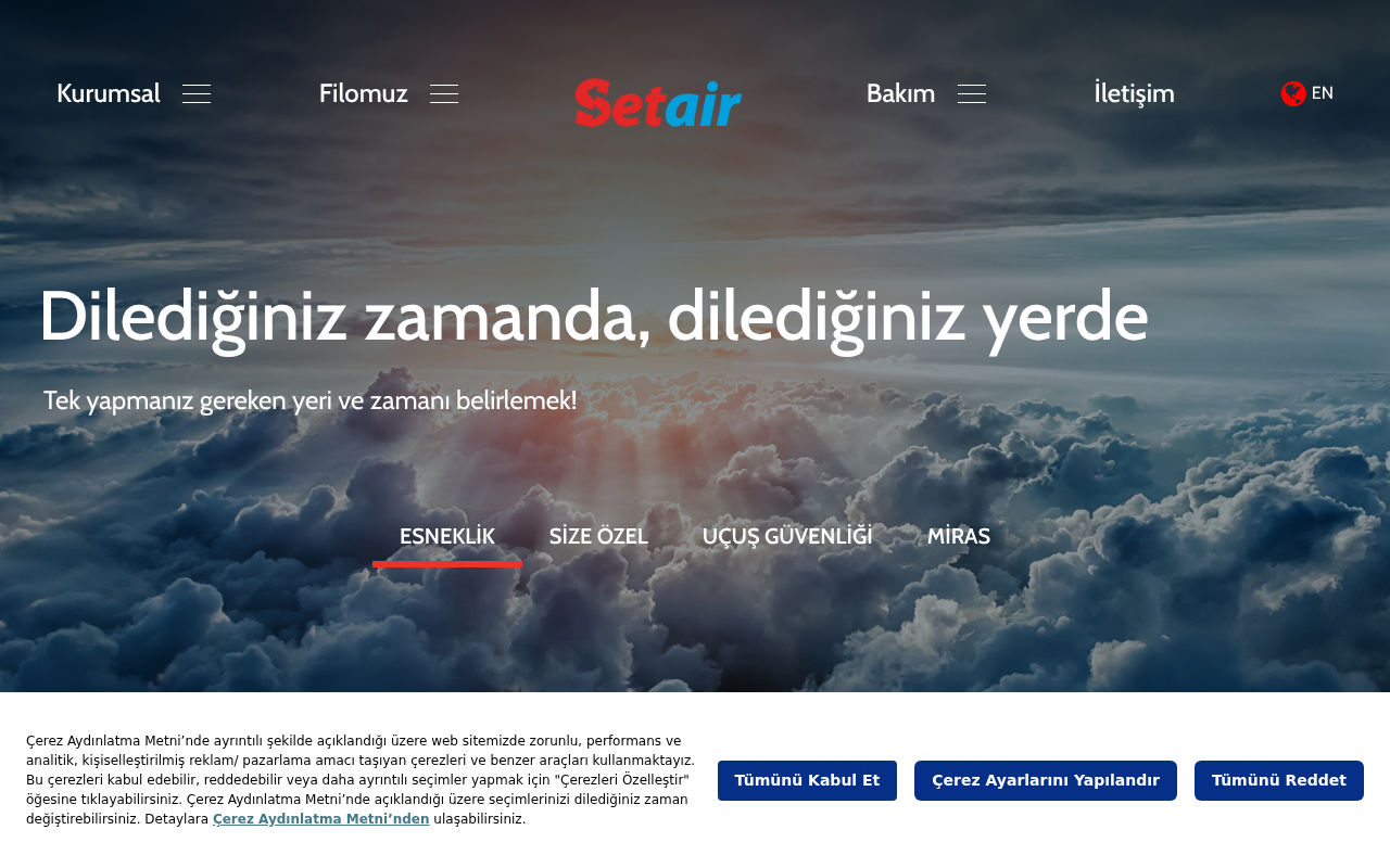 Jet, Helikopter ve Deniz Uçağı Ulaşım Hizmetleri — Site Report